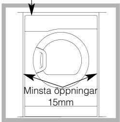 HOTPOINT FTVF 85C P - Torktumlarens placering - 1