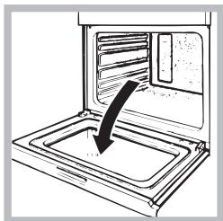 HOTPOINT FUM 941 M X NPF - To remove oven door with soft closing hinges*: - 1