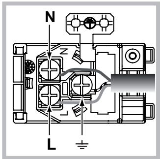 HOTPOINT FUM 941 M X NPF - Montaje del cable de alimentacion electrica - 2