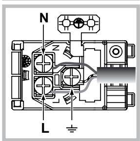 HOTPOINT FZI 103E P 0 - Fitting the power supply cable - 2