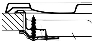 HOTPOINT PK 750 T GH - Hook fastening diagram - 1