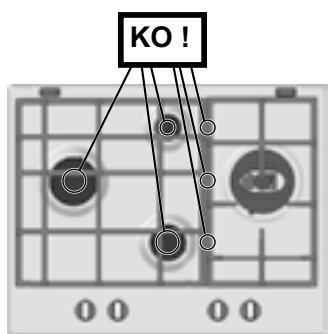 HOTPOINT PK 750 T GH - Replacing the Triple ring burner nozzles - 9