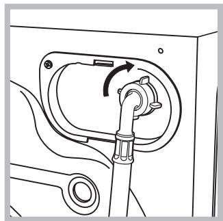 HOTPOINT RPD 946 DX EU - Aansluiting van de watertoevoerbuis - 2