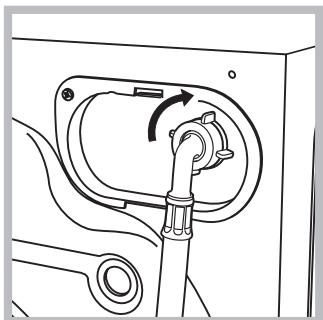 HOTPOINT RPD 946 DX EU - Connecting the water inlet hose - 2