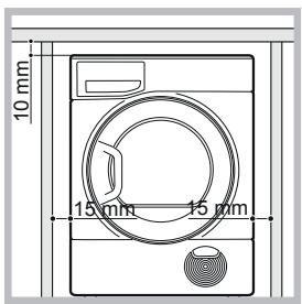 HOTPOINT TCS 73B GP - Where to install the tumble dryer - 1