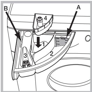 HOTPOINT WMG 700 EX.M - درج وعاء مواد التنظيف - 1