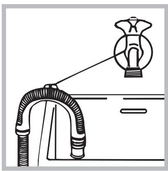 HOTPOINT AQ72F 49 FR - Connecting the drain hose - 2