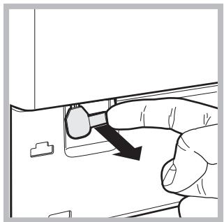 HOTPOINT AQ93F 29X EU - Abertura manual da porta de vidro - 2