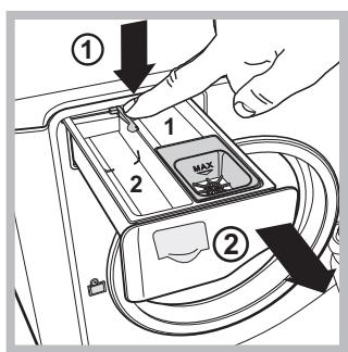 HOTPOINT AQ93F 29X EU - Cleaning the detergent dispenser drawer - 1
