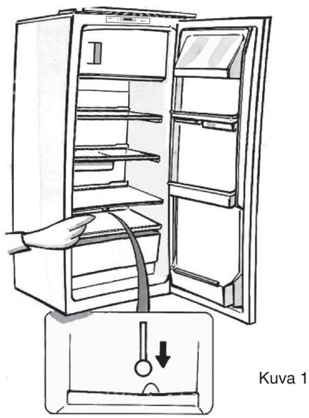 HOTPOINT B 20 A1 FV C/HA - Pakastinlokeron  sulattaminen (mallikohtainen varuste) - 1