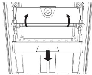 HOTPOINT BCB 7030 E C AAA 03 - Verwijderen van het vlees- en visvak: - 1