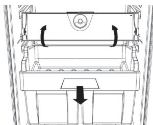 HOTPOINT BD 2422 S/HA - Entfernung des Fleisch- und Fischfachs: - 1