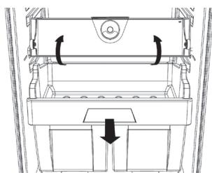 HOTPOINT BD 2422 S/HA - Removing the Meat & Fish compartment: - 1