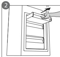 HOTPOINT BD 2422 S/HA - STOP FROST“ Priedo VALYMAS - 2