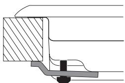 HOTPOINT DD 642 /A - Esquema de fijación de los ganchos - 2