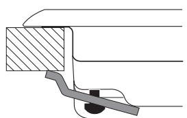 HOTPOINT DD 642 /A - Schema di fissaggio dei ganci - 1