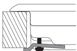 HOTPOINT DD 642 /A - Schema di fissaggio dei ganci - 3