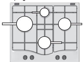 HOTPOINT DD 642 /A - Consigli pratici per l'uso dei brucitori - 1