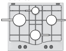 HOTPOINT DD 642 HA - Practical advice on using the burners - 1