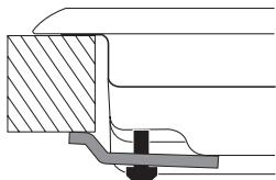 HOTPOINT DD 642 HA - Esquema de fijación de los ganchos - 2