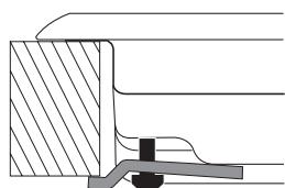 HOTPOINT DD 642 HA - Schema di fissaggio dei ganci - 3