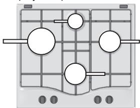 HOTPOINT DD 642 HA - Queimadores a gás - 3