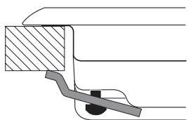 HOTPOINT DD 642 HA - Hook fastening diagram - 1