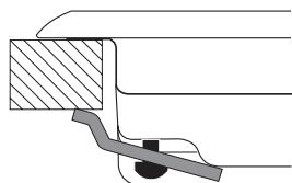 HOTPOINT DD 642 HA - Esquema de fijación de los ganchos - 1