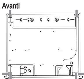 HOTPOINT DD 642 HA - Schema di fissaggio dei ganci - 4