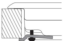 HOTPOINT DD 642 HA - Hook fastening diagram - 3