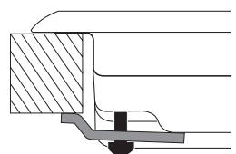 HOTPOINT FTGHG 751 D/A/LPG - Scheme de fixation des crochets - 2