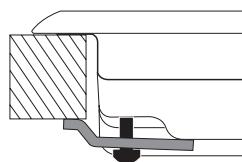 HOTPOINT FTGHG 751 D/A/LPG - Esquema de fijación de los ganchos - 2