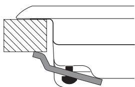 HOTPOINT FTGHL 641 D/HA - Esquema de fijación de los ganchos - 1
