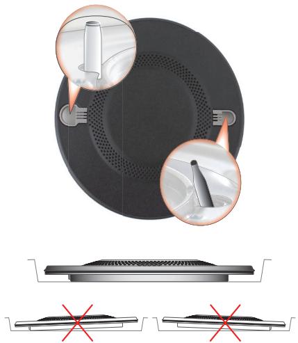 HOTPOINT FTGHL 641 D/HA - Le positionnement correct de la FTGH brûleur - 1