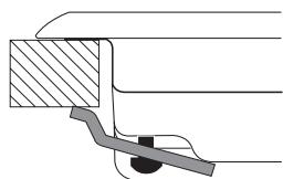 HOTPOINT FTGHL 641 D/IX/A/LPG - Esquema de fijación de los ganchos - 1