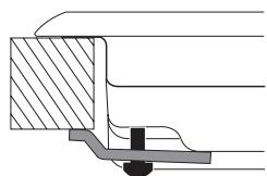 HOTPOINT FTGHL 641 D/IX/A/LPG - Esquema de fijación de los ganchos - 2