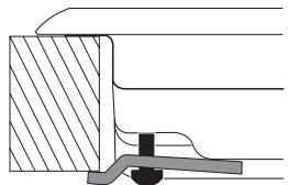HOTPOINT FTGHL 641 D/IX/A/LPG - Esquema de fijación de los ganchos - 3