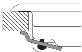 HOTPOINT FTGHL 751 D/EX/HA - Schema di fissaggio dei ganci - 1