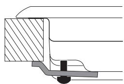 HOTPOINT FTGHL 751 D/EX/HA - Schema di fissaggio dei ganci - 2