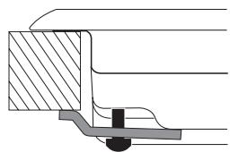 HOTPOINT FTGHL 751 D/HA - Schema di fissaggio dei ganci - 2