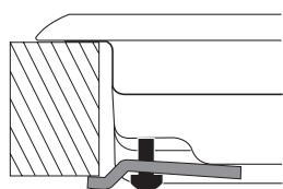 HOTPOINT FTGHL 751 D/IX/HA - Schema di fissaggio dei ganci - 3