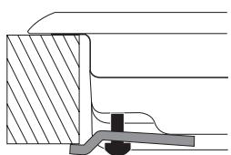 HOTPOINT FTGHL 751 D/IX/HA - Schema voor de bevestiging van de haken - 3
