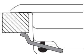 HOTPOINT FTGHL 751D/IX/HA LPG - Scheme de fixation des crochets - 1