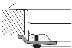 HOTPOINT FTGHL 751D/IX/HA LPG - Schema di fissaggio dei ganci - 2