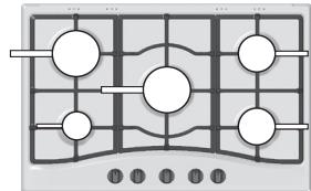 HOTPOINT FTGHL 751D/IX/HA LPG - Quemadores a gas - 1