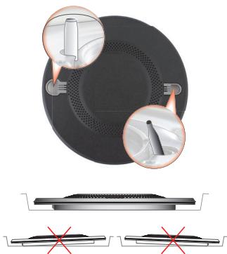 HOTPOINT FTGHL 751D/IX/HA LPG - Le positionnement correct de la FTGH brûleur - 1