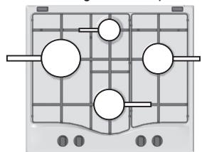 HOTPOINT PCN 641 N/T/IX/A - Consejos practicos para el uso de los quemadores - 1