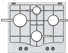 HOTPOINT PCN 642 HA - Conseils pratiques pour l'utilisation des brûleurs - 1