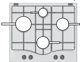 HOTPOINT PCN 642 HA - Praktisch advies voor het gebruik van de branders - 1