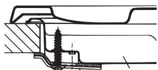 HOTPOINT PCN 642 HA - Schema di fissaggio dei ganci - 1